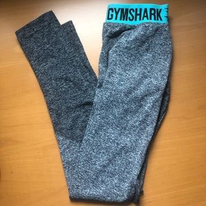 Gymshark Flex Legging-Charcoal Marl/Dusky Teal